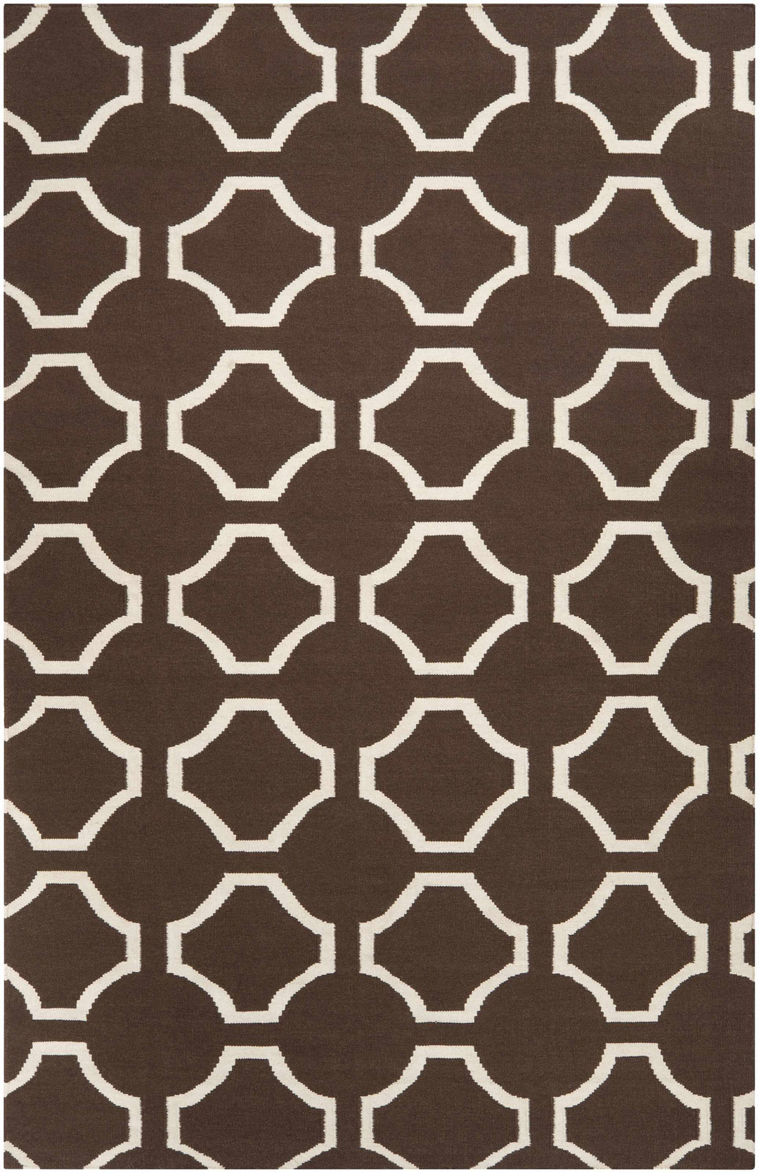 Sulligent Contemporary Geometrical Brown And Beige Area Rug