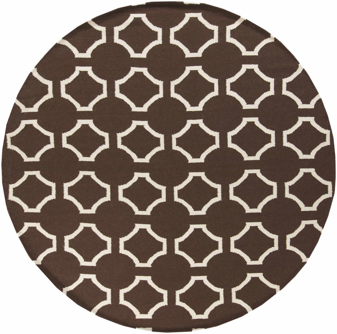 Sulligent Contemporary Geometrical Brown And Beige Area Rug