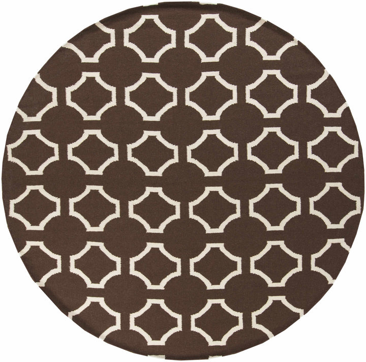 Sulligent Contemporary Geometrical Brown And Beige Area Rug