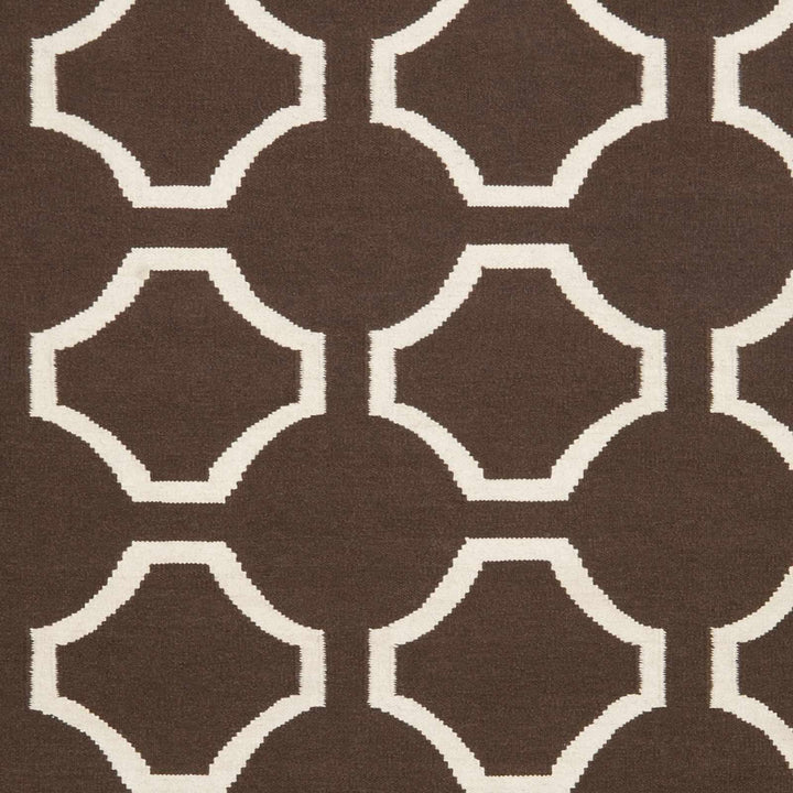 Sulligent Contemporary Geometrical Brown And Beige Area Rug
