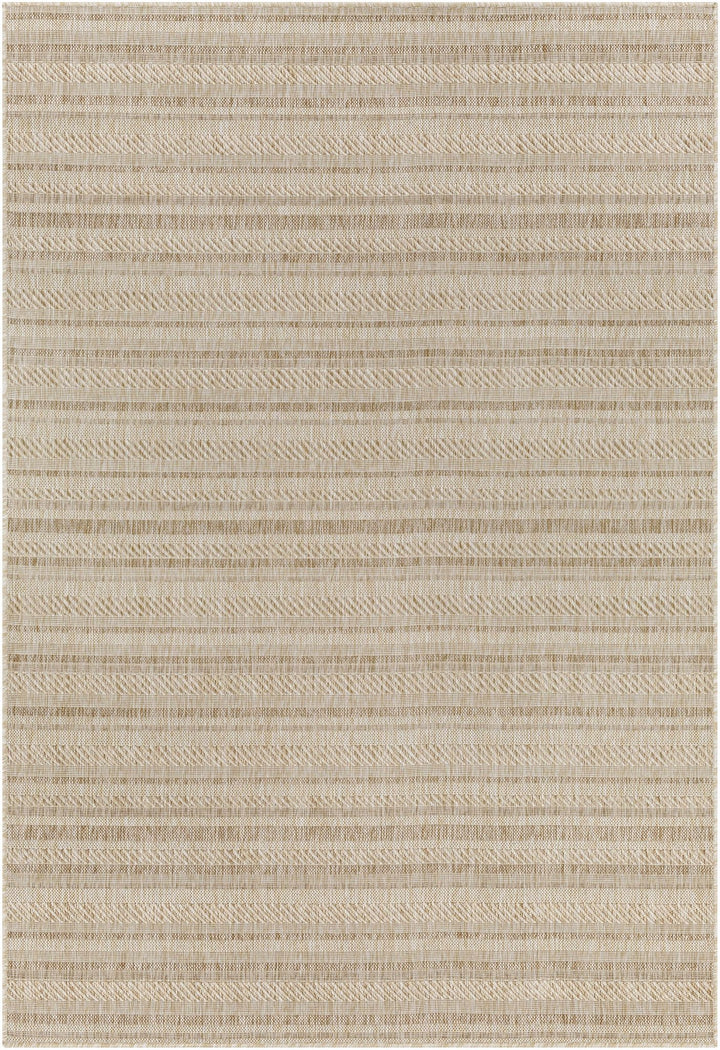 Sultanhisar Contemporary Style Beige Outdoor Area Rug - The Rug Decor