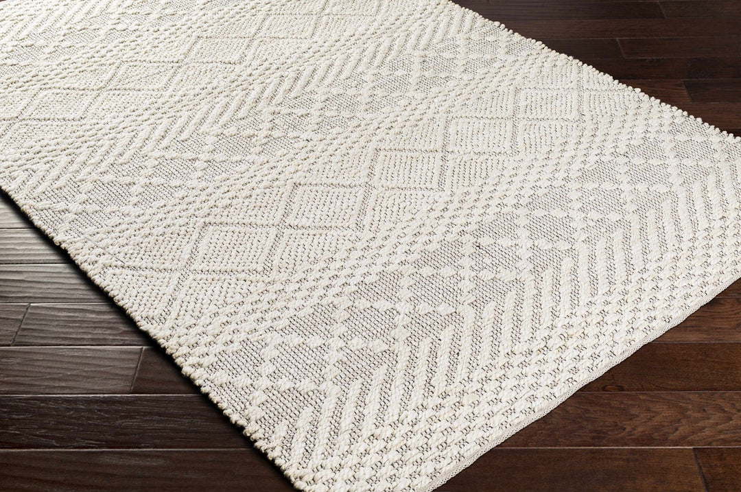 Sungurlu Modern Geometrical Design Ivory Hand Woven Area Rug - The Rug Decor