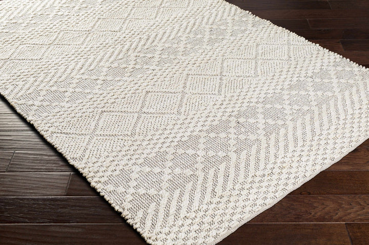 Sungurlu Modern Geometrical Design Ivory Hand Woven Area Rug - The Rug Decor