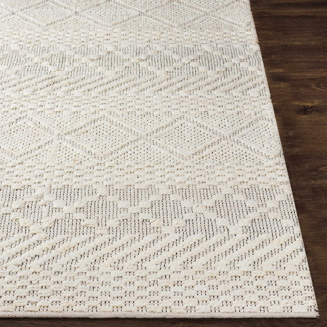Sungurlu Modern Geometrical Design Ivory Hand Woven Area Rug - The Rug Decor