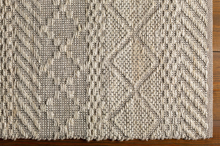 Sungurlu Modern Geometrical Design Ivory Hand Woven Area Rug - The Rug Decor