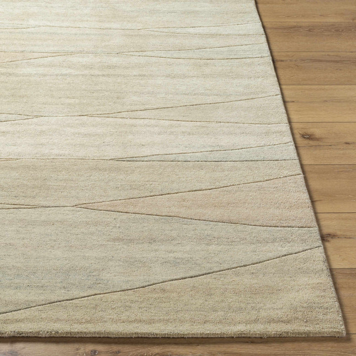 Susie Modern Abstract Design Beige Wool Rug - The Rug Decor