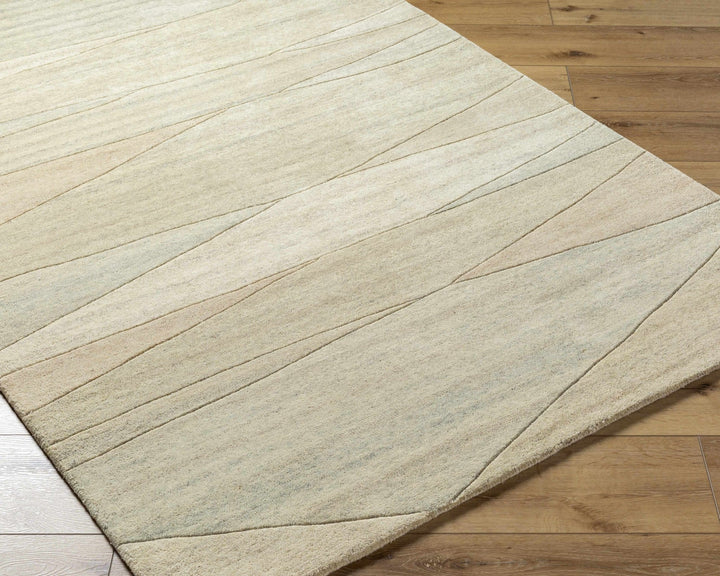 Susie Modern Abstract Design Beige Wool Rug - The Rug Decor