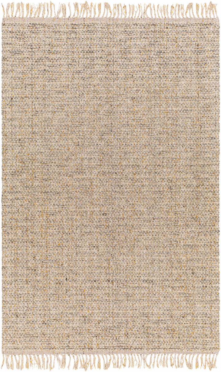 Amiel Modern Solid Design Beige Hand Woven Area Rug