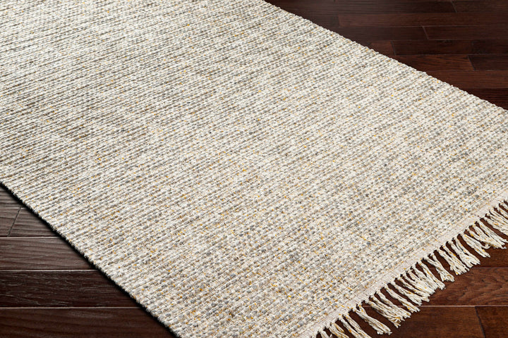 Amiel Modern Solid Design Beige Hand Woven Area Rug