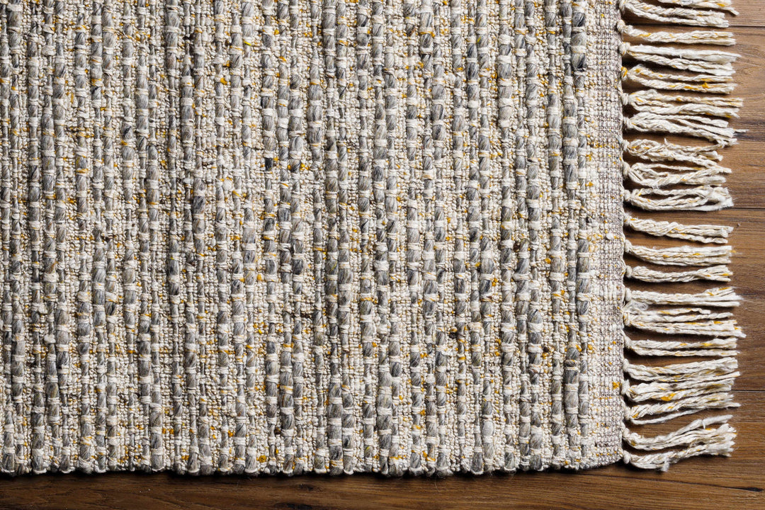 Amiel Modern Solid Design Beige Hand Woven Area Rug