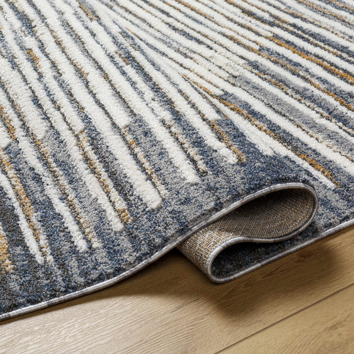 Kylar Contemporary Style Gray And Beige Rug