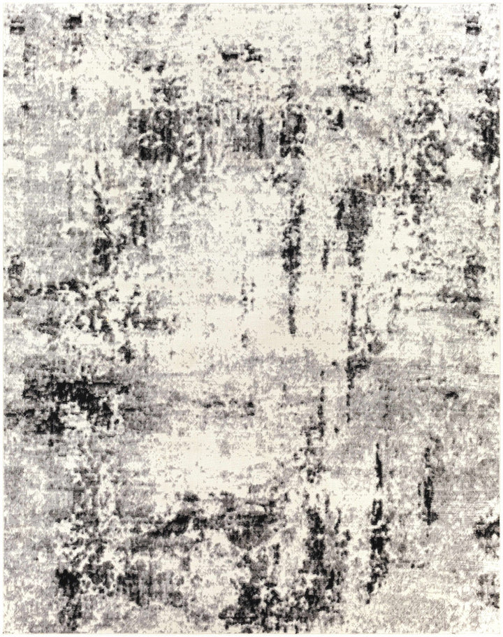 Swansboro Ivory And Black Modern Abstract Design Area Rug - The Rug Decor