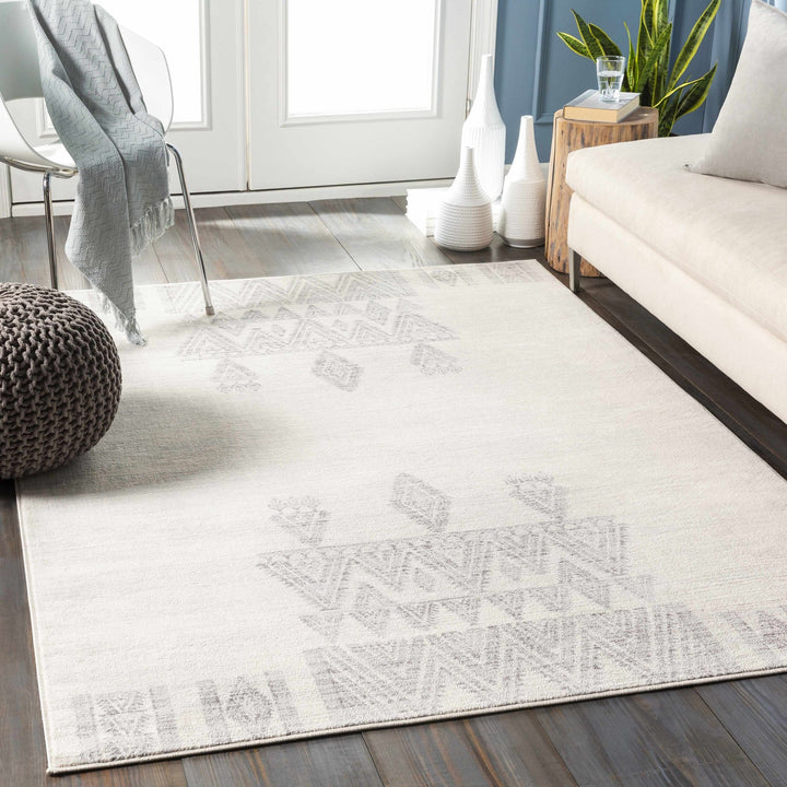 Swindon Traditional Style Ivory And Gray Area Rug - The Rug Decor