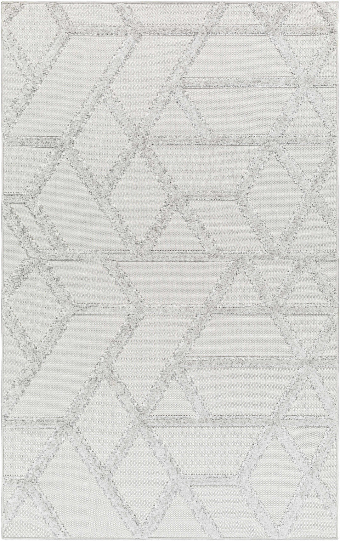 Cadak Gray Contemporary geometrical Design Outdoor Rug