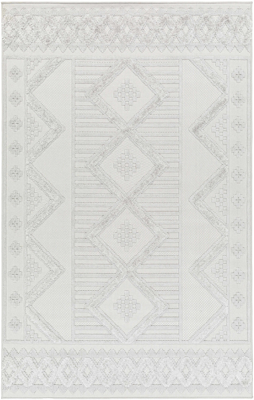 Gabin Contemporary Style Gray Outdoor Rug