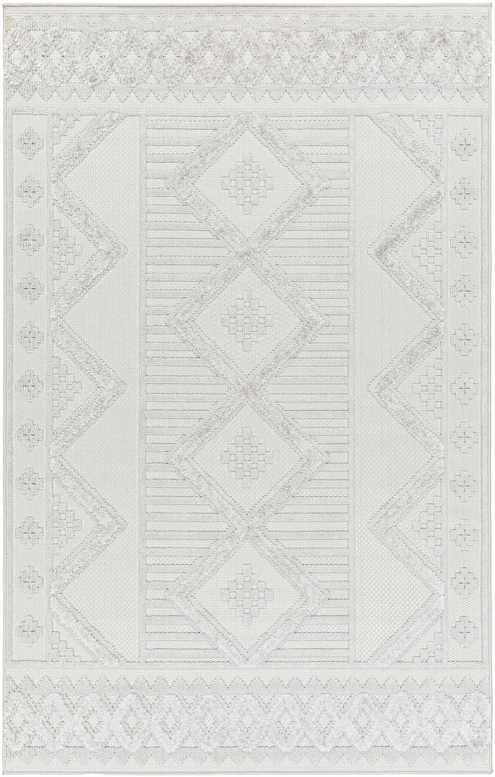 Gabin Contemporary Style Gray Outdoor Rug