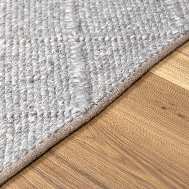 Syosset Gray Modern Style Hand Woven Wool Area Rug - The Rug Decor