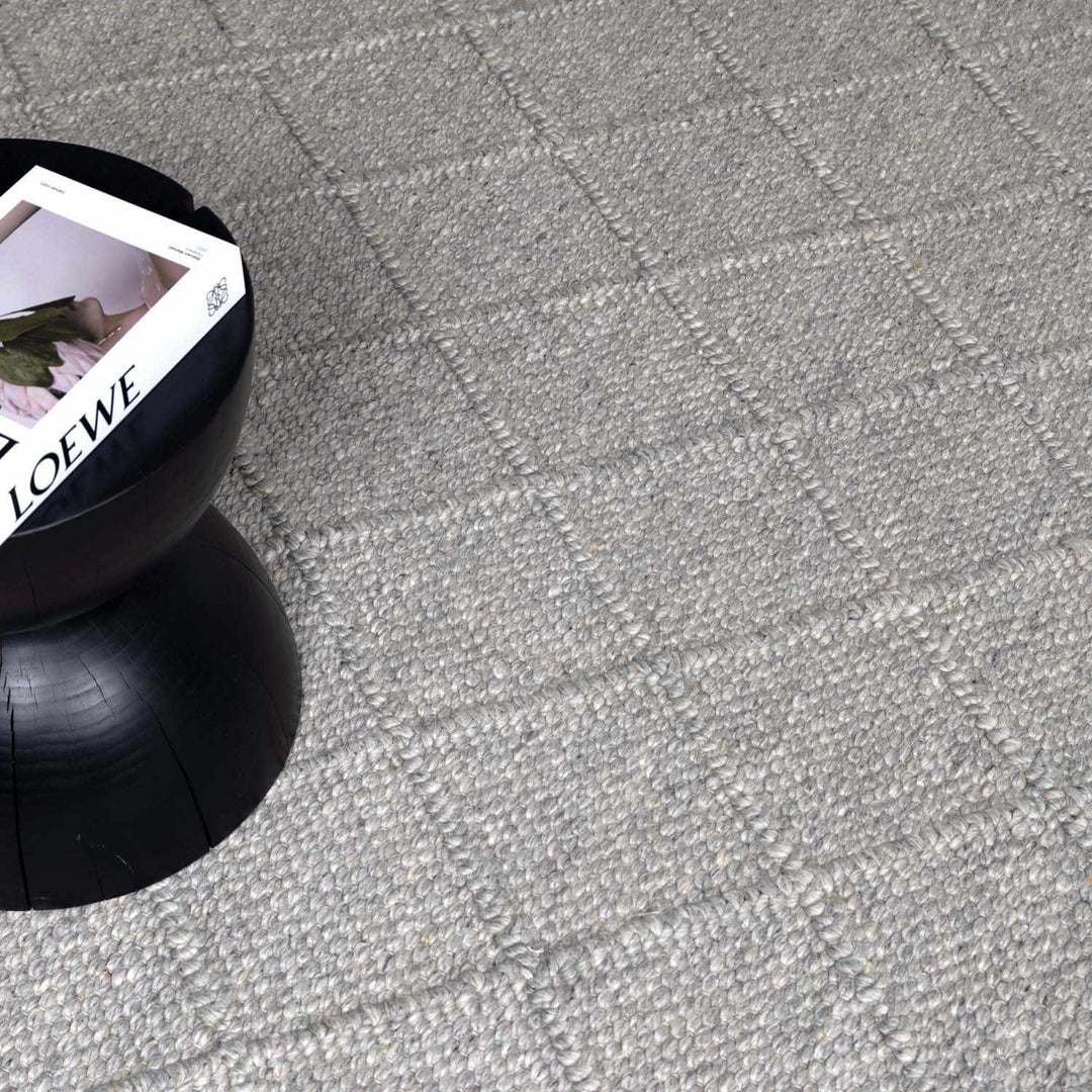 Syosset Gray Modern Style Hand Woven Wool Area Rug - The Rug Decor