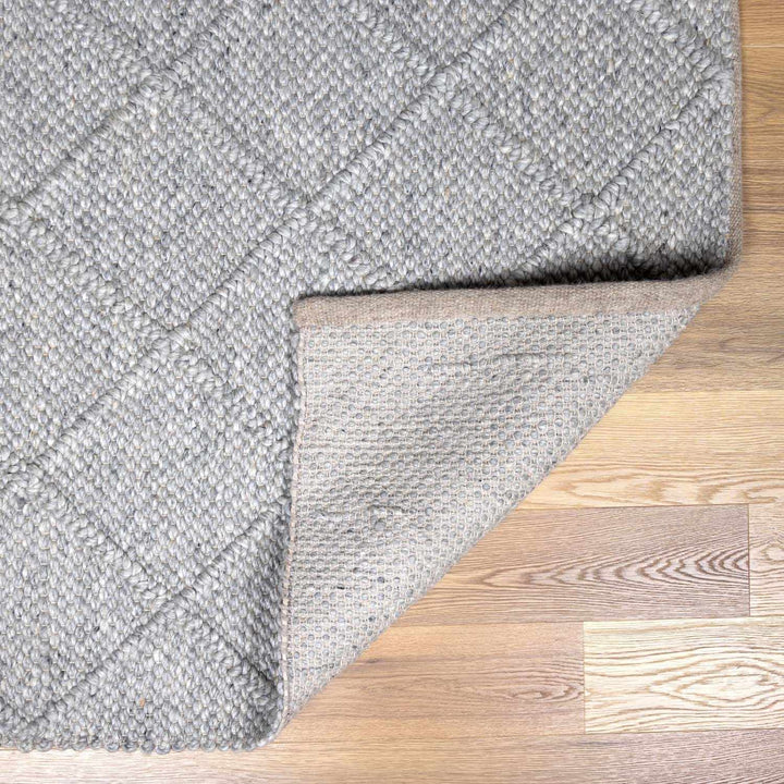 Syosset Gray Modern Style Hand Woven Wool Area Rug - The Rug Decor