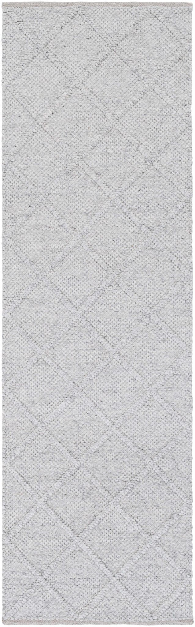 Syosset Gray Modern Style Hand Woven Wool Area Rug - The Rug Decor