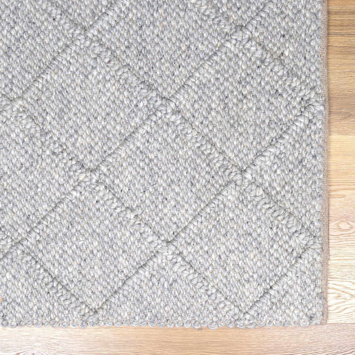 Syosset Gray Modern Style Hand Woven Wool Area Rug - The Rug Decor