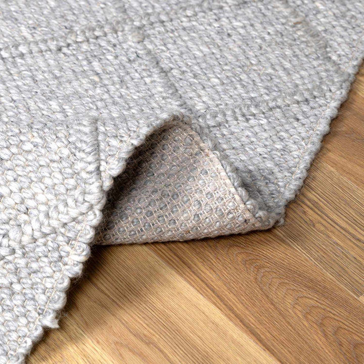 Syosset Gray Modern Style Hand Woven Wool Area Rug - The Rug Decor