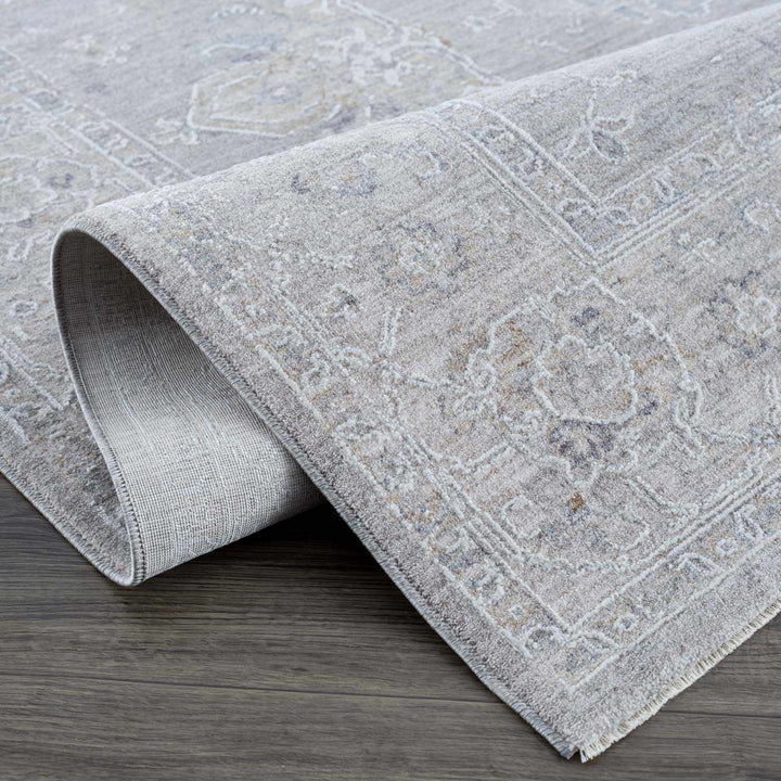 Tahmoor Traditional washed out Style Gray Rug - The Rug Decor