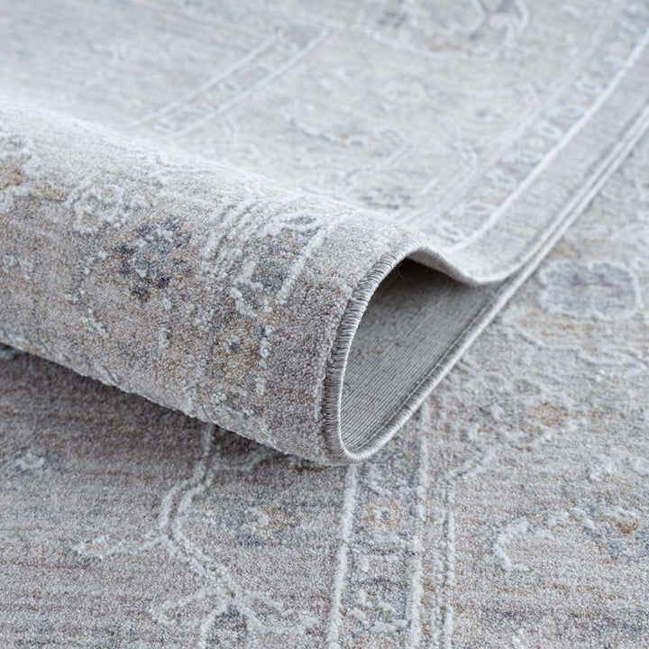 Tahmoor Traditional washed out Style Gray Rug - The Rug Decor