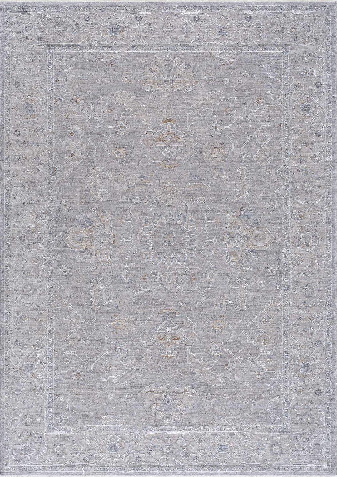 Tahmoor Traditional washed out Style Gray Rug - The Rug Decor