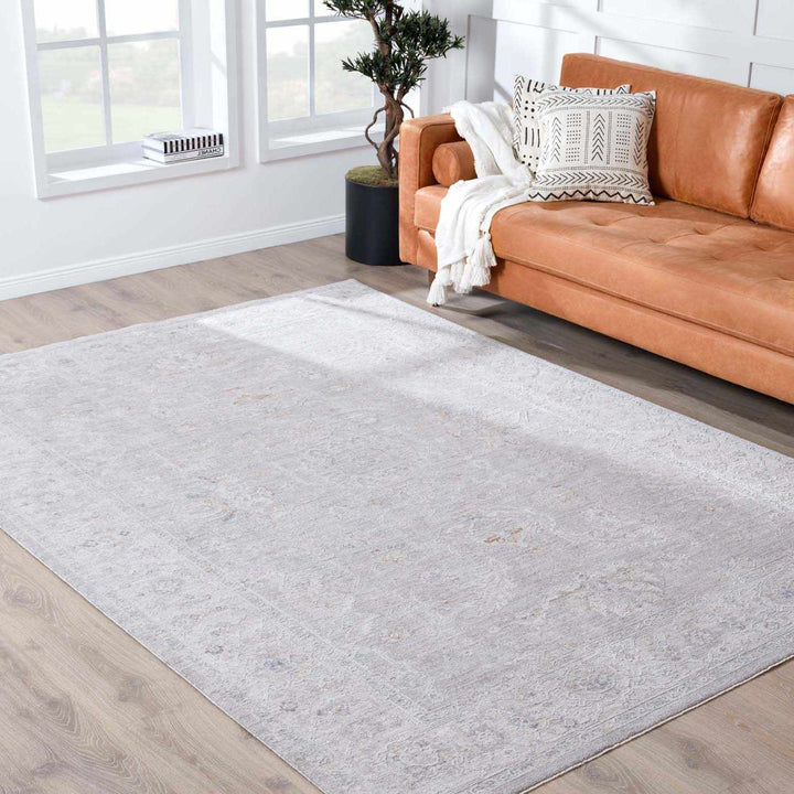 Tahmoor Traditional washed out Style Gray Rug - The Rug Decor