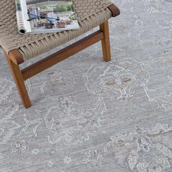 Tahmoor Traditional washed out Style Gray Rug - The Rug Decor