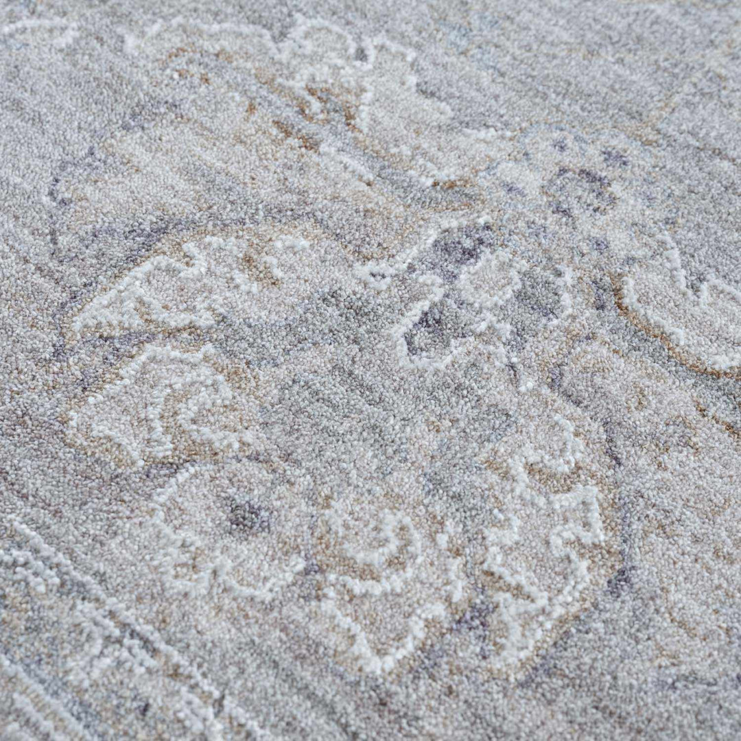 Tahmoor Traditional washed out Style Gray Rug - The Rug Decor