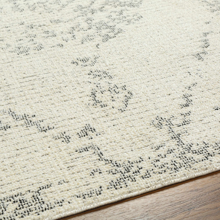 Tait Contemporary Ivory And Black Area Rug - The Rug Decor