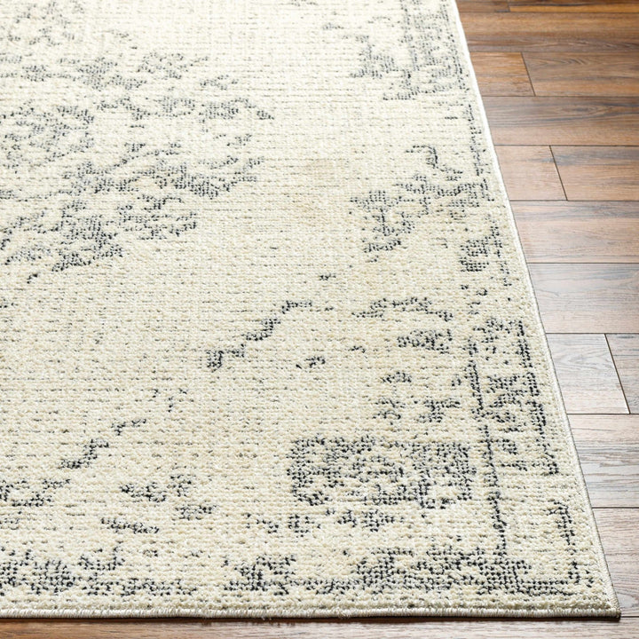 Tait Contemporary Ivory And Black Area Rug - The Rug Decor
