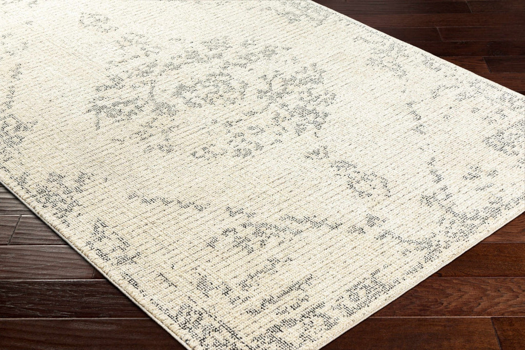 Tait Contemporary Ivory And Black Area Rug - The Rug Decor