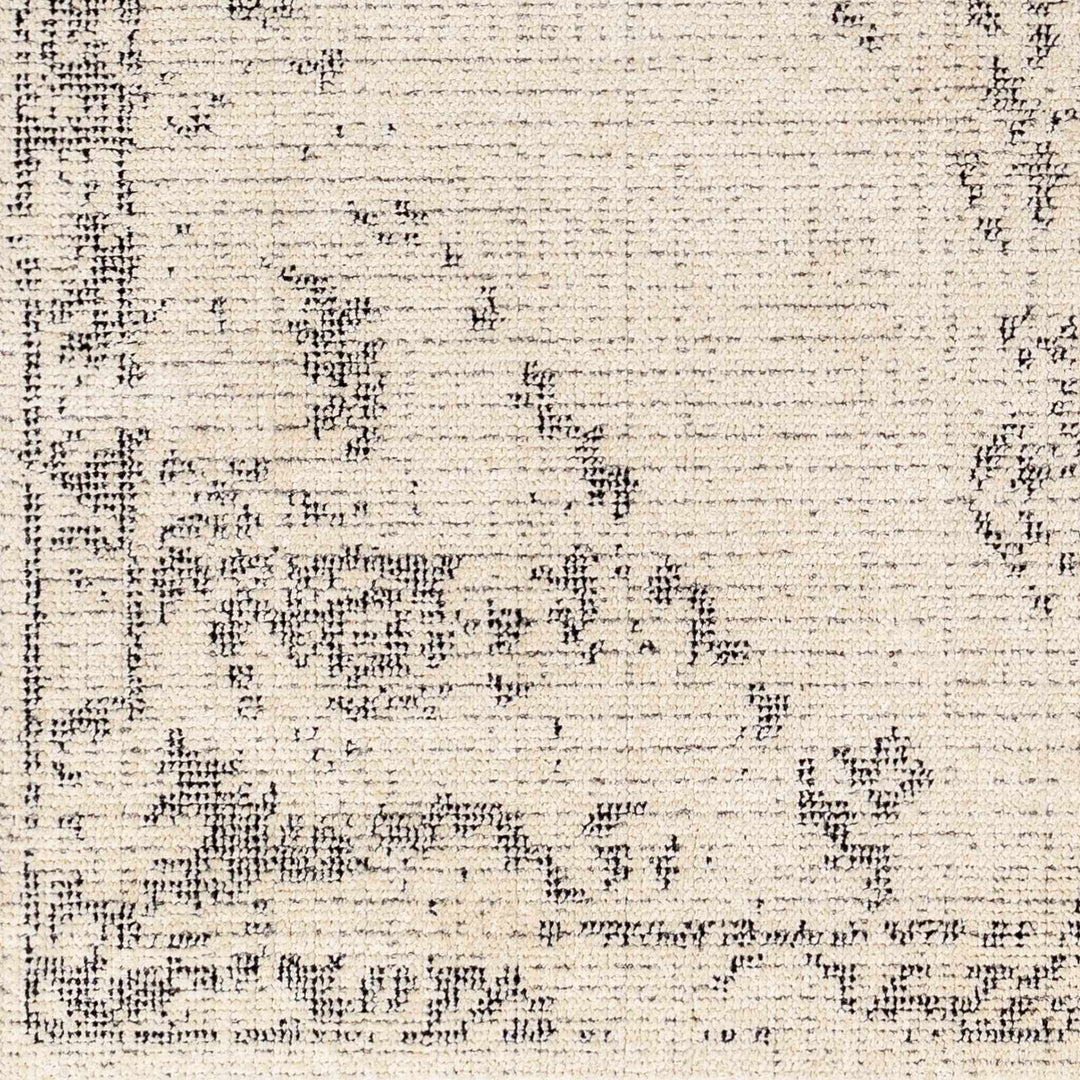 Tait Contemporary Ivory And Black Area Rug - The Rug Decor