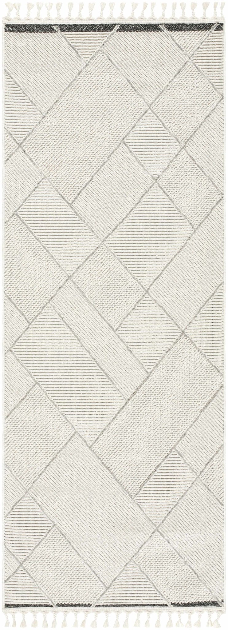 Tale Modern Geometric Design Ivory And Gray Area Rug - The Rug Decor