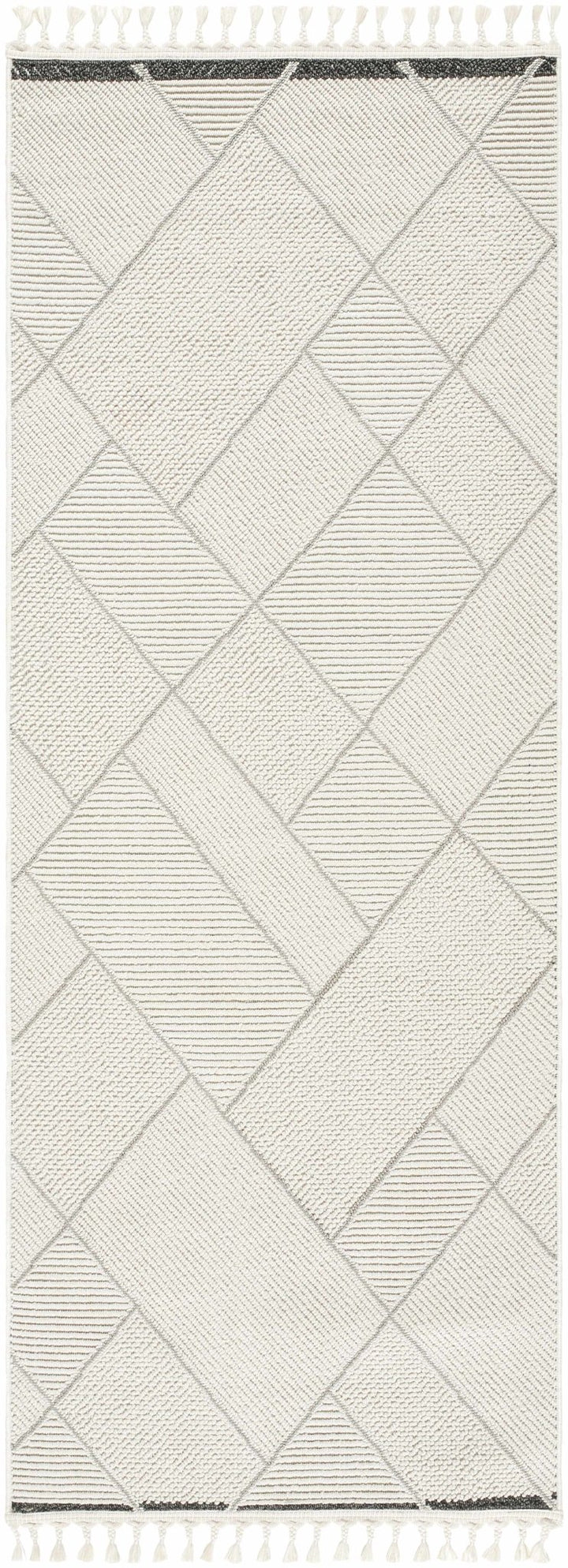 Tale Modern Geometric Design Ivory And Gray Area Rug - The Rug Decor
