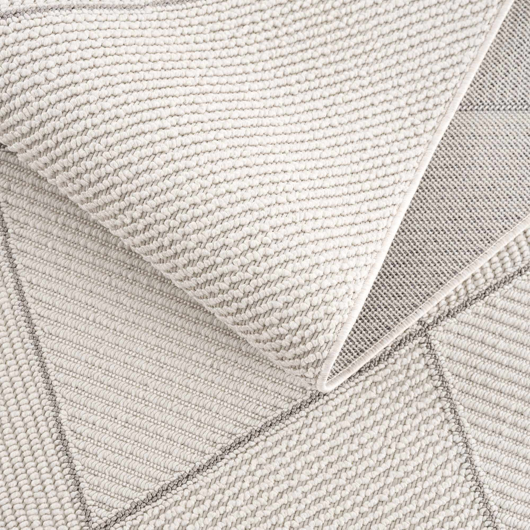 Tale Modern Geometric Design Ivory And Gray Area Rug - The Rug Decor