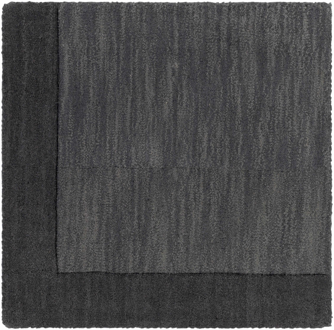 Talmage Charcoal Modern Solid Design Hand Loom Area Rug