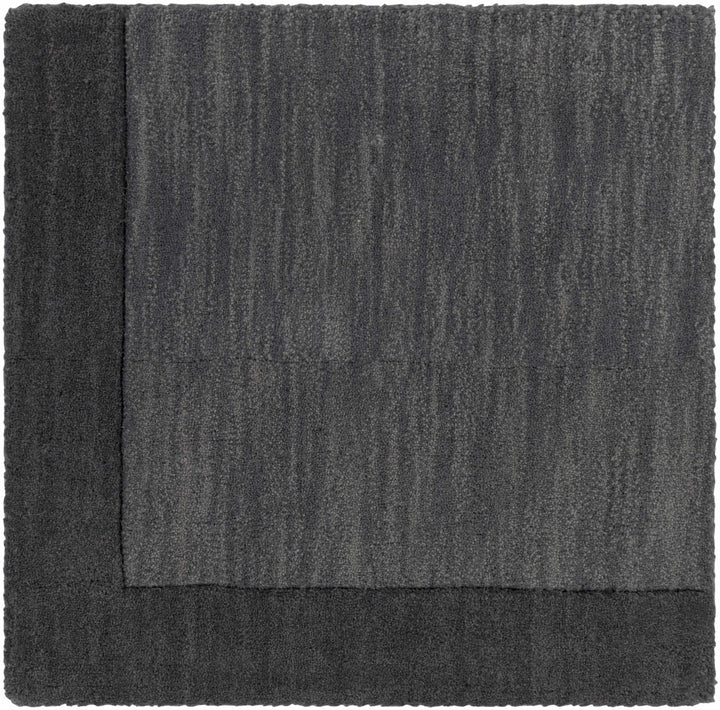 Talmage Charcoal Modern Solid Design Hand Loom Area Rug