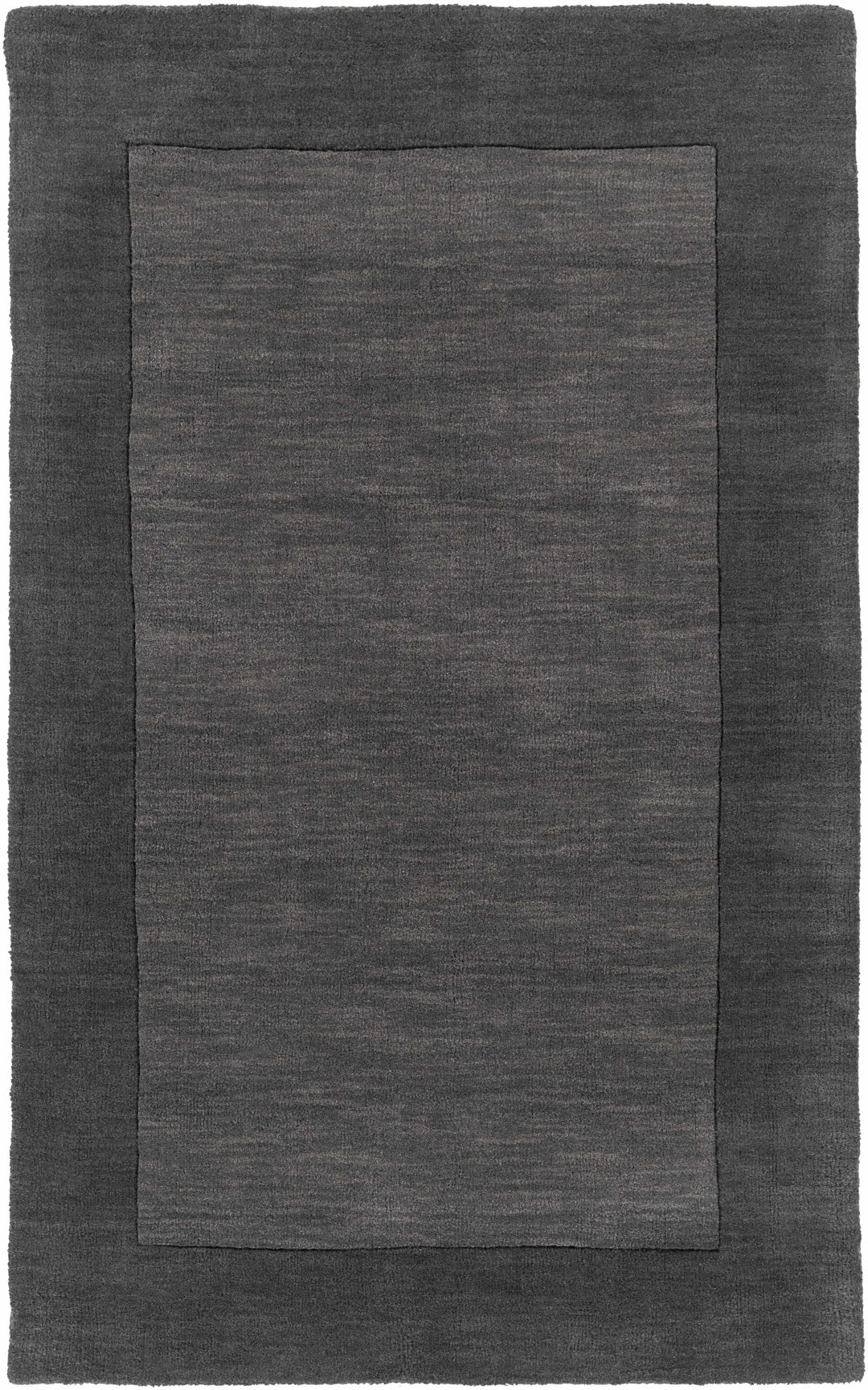 Talmage Charcoal Modern Solid Design Hand Loom Area Rug