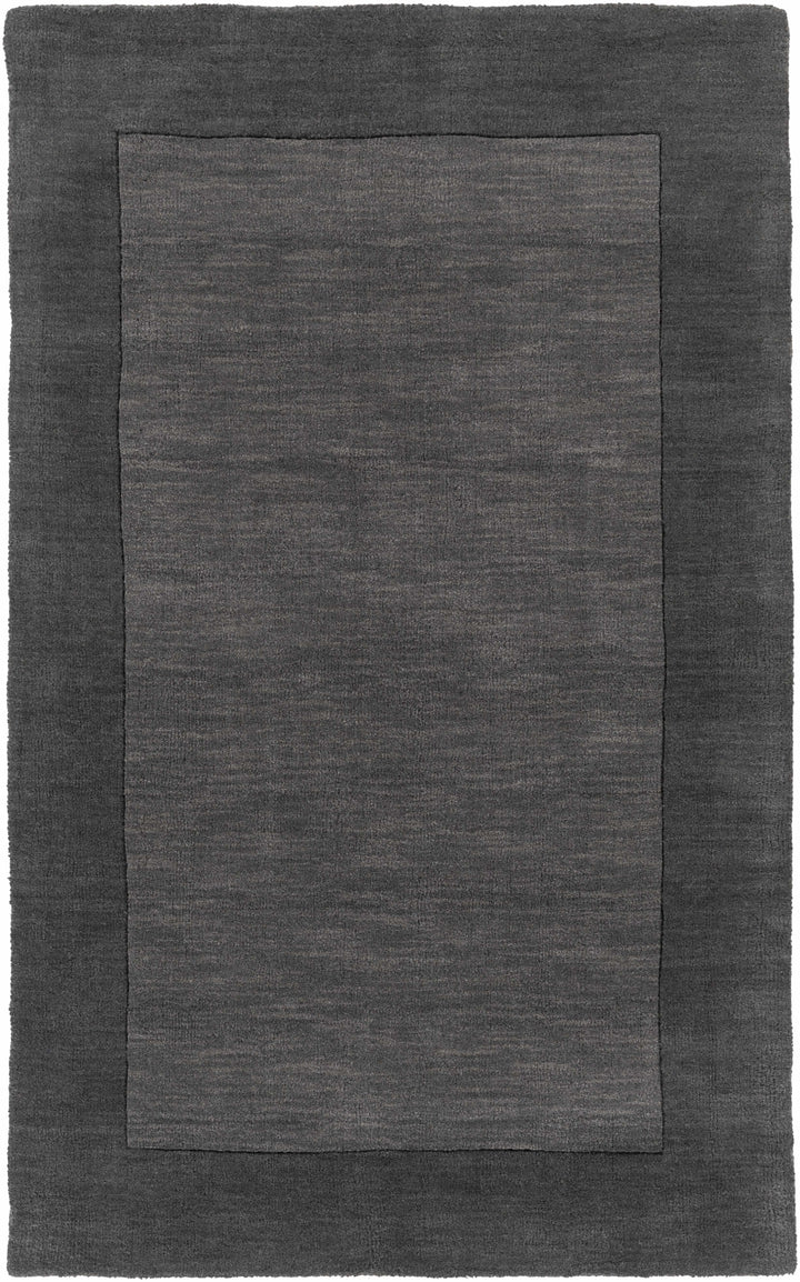 Talmage Charcoal Modern Solid Design Hand Loom Area Rug