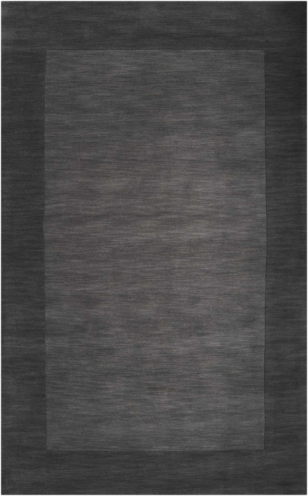 Talmage Charcoal Modern Solid Design Hand Loom Area Rug