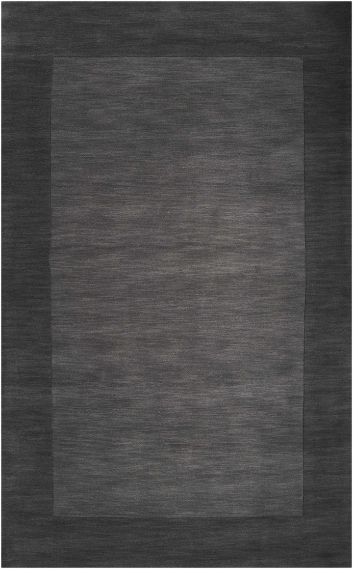 Talmage Charcoal Modern Solid Design Hand Loom Area Rug