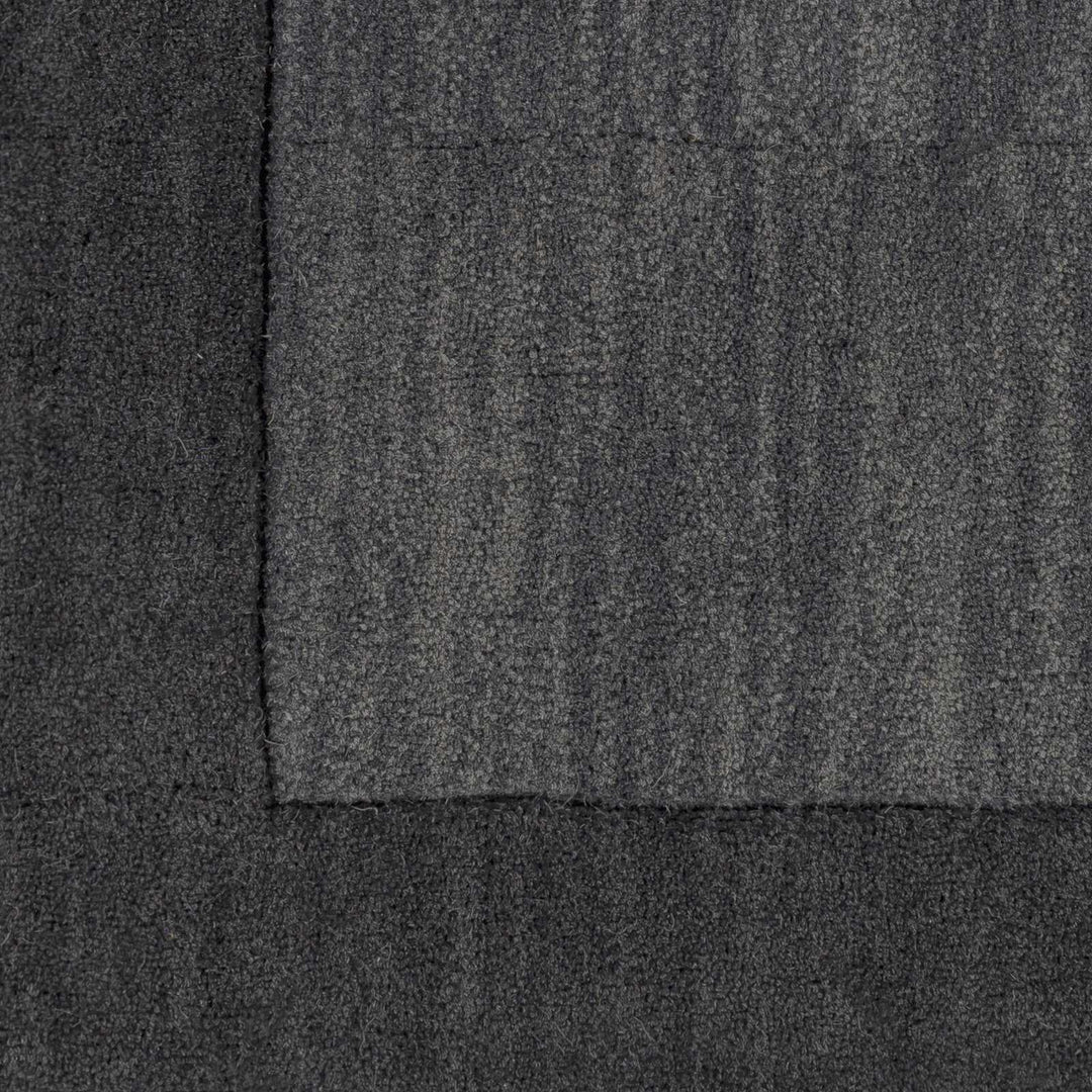 Talmage Charcoal Modern Solid Design Hand Loom Area Rug - The Rug Decor
