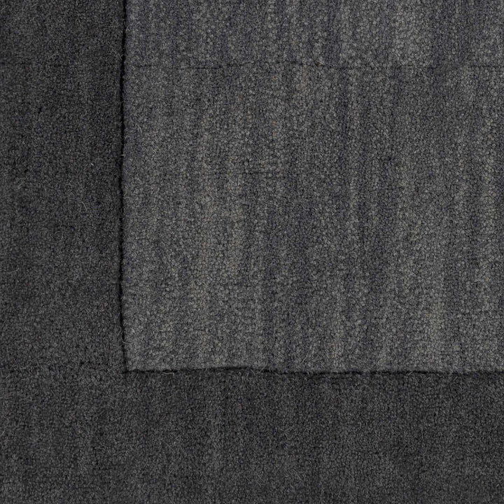 Talmage Charcoal Modern Solid Design Hand Loom Area Rug - The Rug Decor