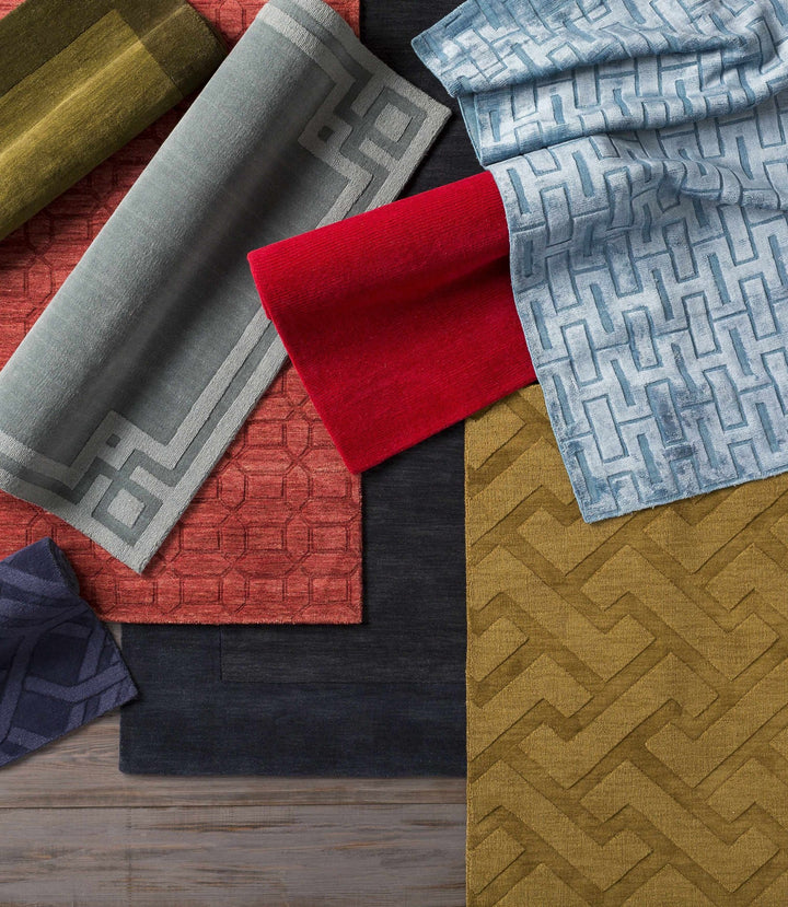 Talmage Charcoal Modern Solid Design Hand Loom Area Rug - The Rug Decor