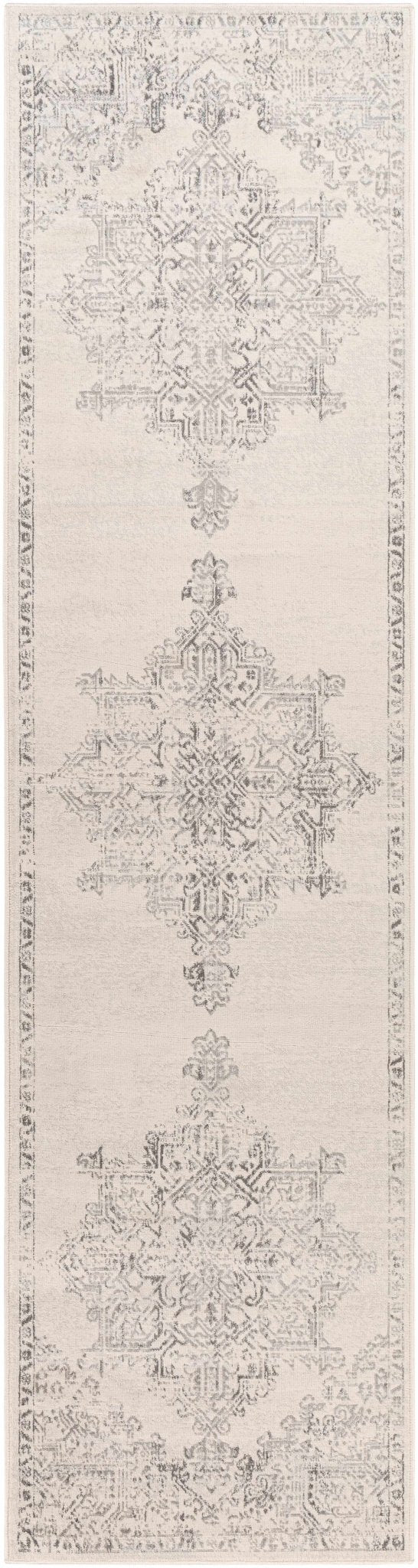Tamarama Traditional Style Ivory And Gray Area Rug - The Rug Decor