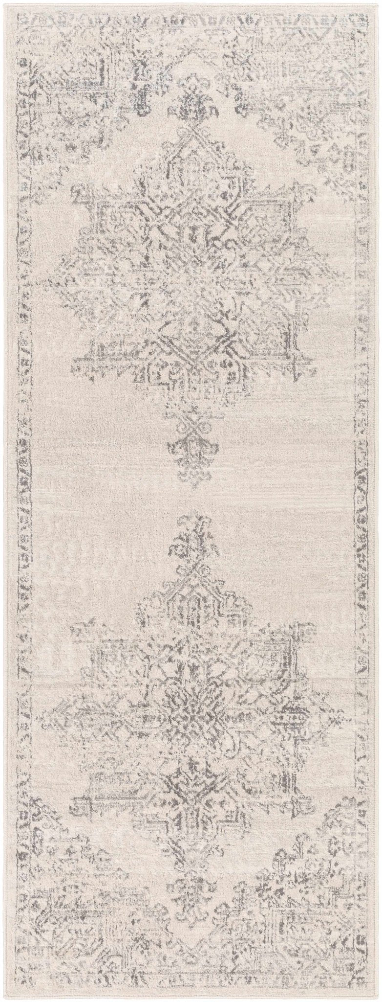 Tamarama Traditional Style Ivory And Gray Area Rug - The Rug Decor